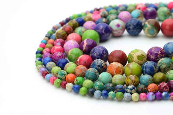 1 Strand 8mm Purple Sea Sediment Jasper Round stone Loose Bead 15.5 inch diiy