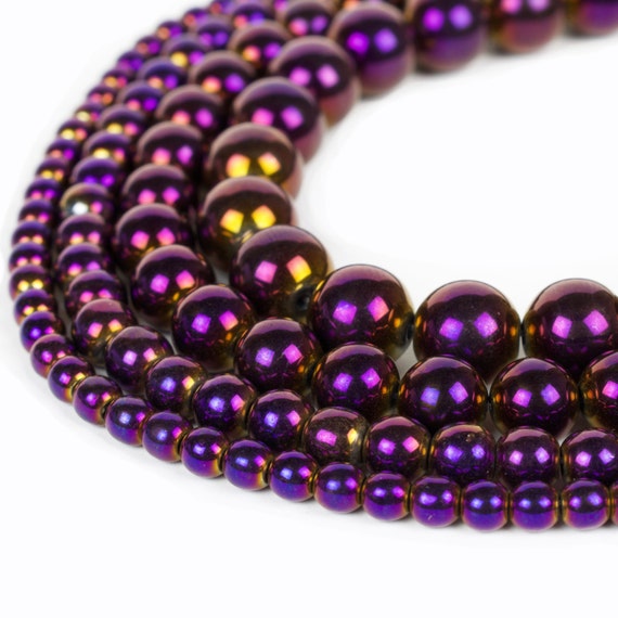 Magnetic Hematite 4mm Beads (10 strands) AAA Grade