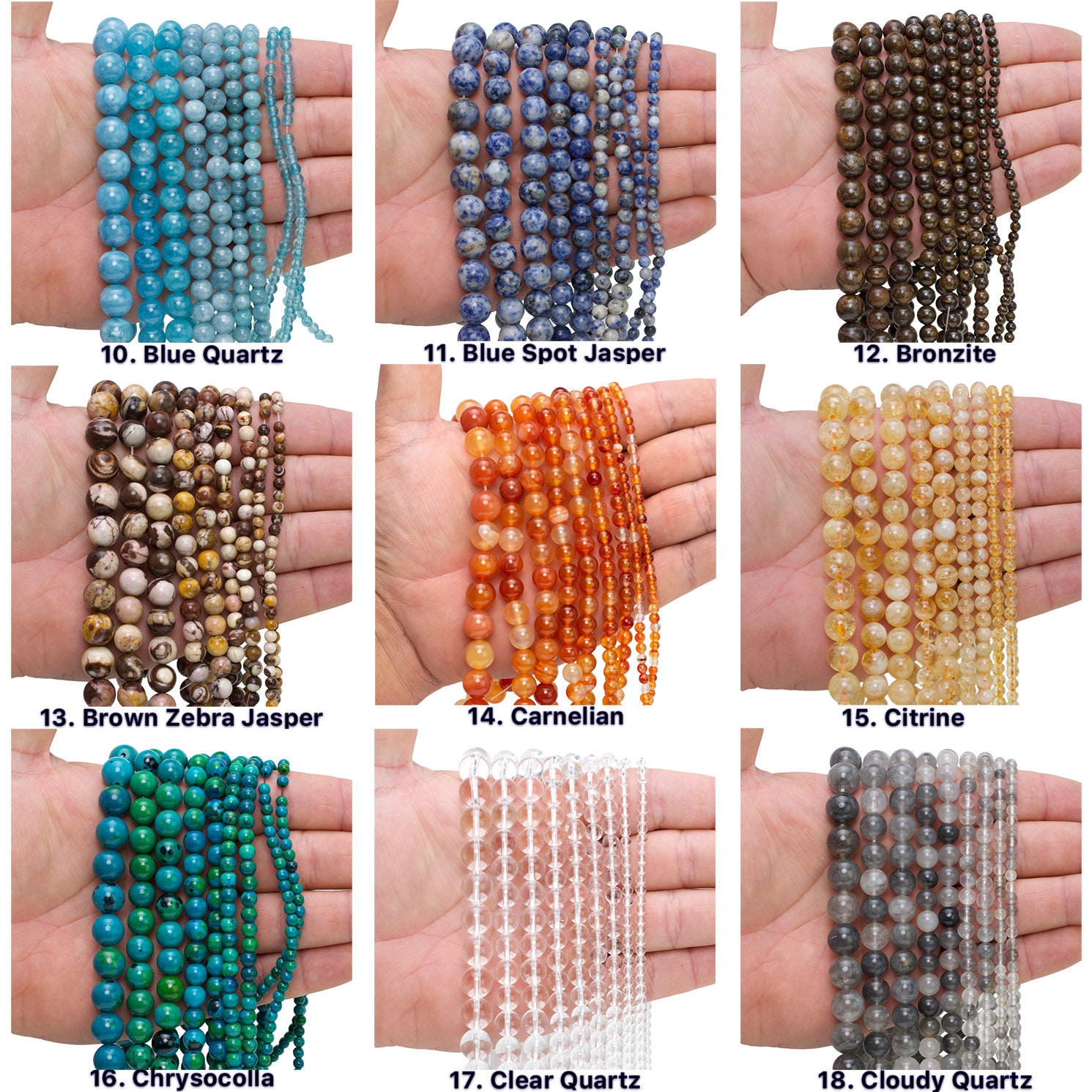 Malahill Natural Golden Obsidian Beads - 8mm Faceted S Shape, 5 Strands With Stretch Cord For Jewelry Making - View #4
