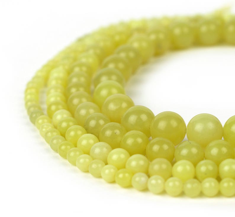 Peridot Beads 4mm 6mm 8mm 10mm 12mm Loose Gemstone Round 15.5 Full Strand Wholesale image 1