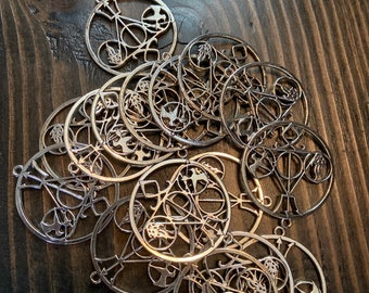 Moving sales 20 PCS Charms,Large size Charms , Antique Silver , For Jewelry Making