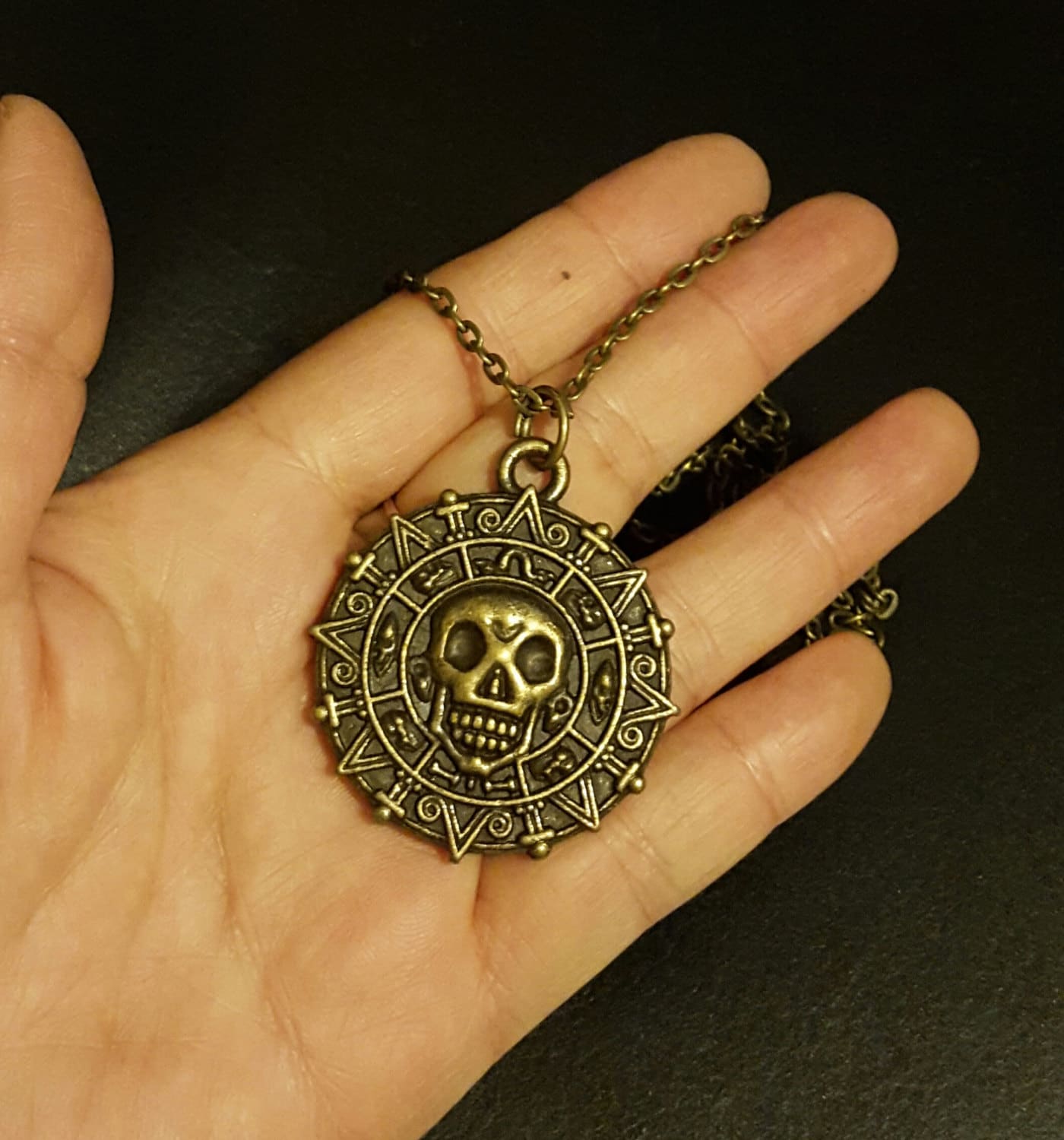 26 aztec Coin Necklace Pirates of the 