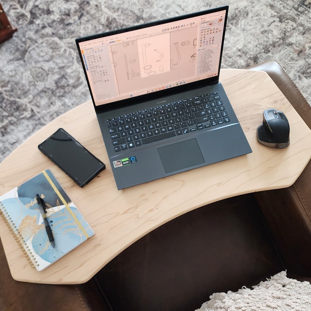 Wooden Laptop Desk, Work From Home - Etsy
