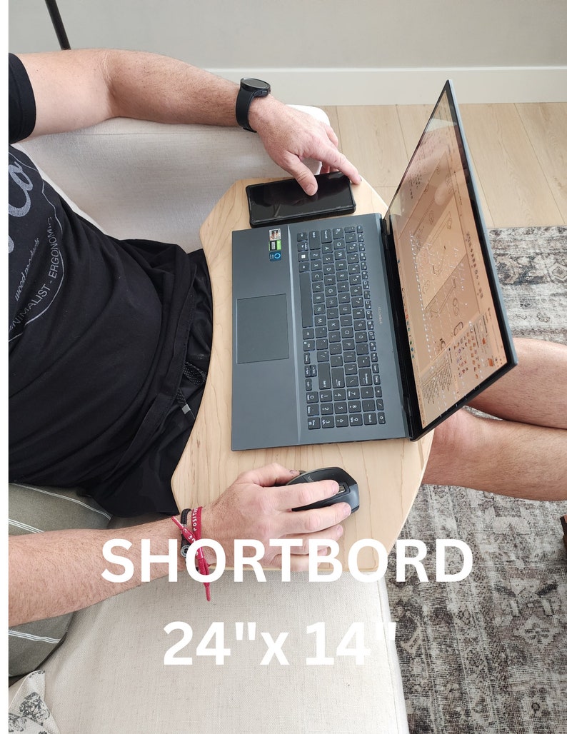 Lapboard, Lapdesk, Wooden Lap Table, Laptop Desk, Work from home image 6