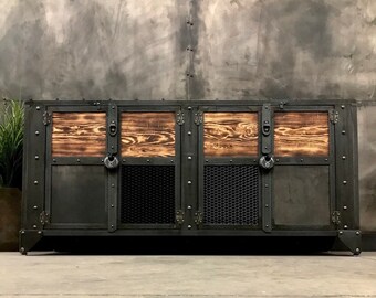 Rustic Industrial Locking Liquor Cabinet With Or Without Etsy