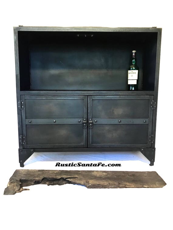Industrial Display Cabinet Half Door Pantry Cabinet Display Etsy