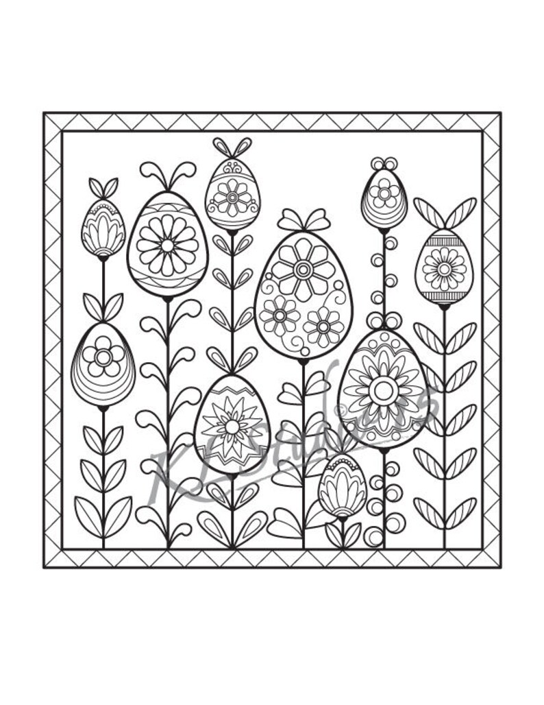 Easter Coloring Set Coloring Bookmarks Coloring Pages | Etsy