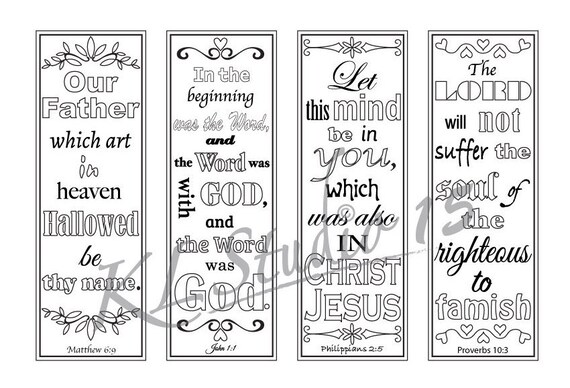 bible verse coloring bookmarks2 instant download etsy