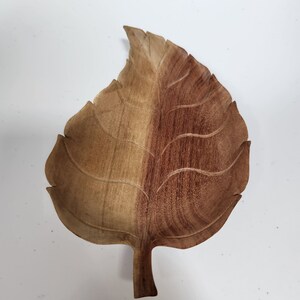 Vintage Two Toned Wooden Dish
