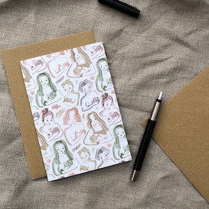 Amamentação Cartão Comemorativo | Nova Mãe / Novo Pai | Papel reciclado