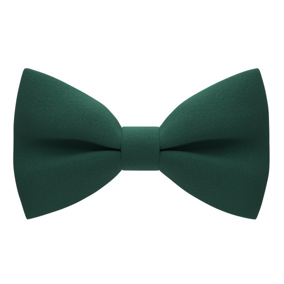 MENS BOTTLE GREEN BOW TIE Pre-Tied Wedding Formal Classic Fashion Accessory SALE