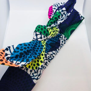 Fashion Hair Accessory Headband Tie to Fit Bow Ankara Print