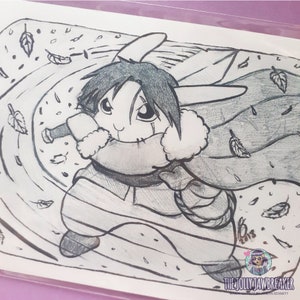 Bunny Belmont Art Print: Fantasy Swordsman, Video Game Art (5x7)