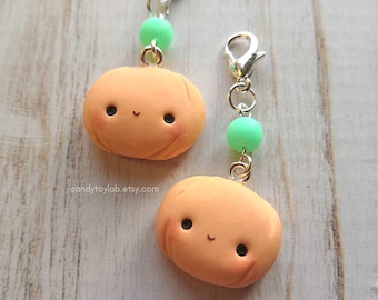 kawaii pumpkin charms ; cute pastel charms ; kawaii pumpkin fimo polymer clay polymer clay ; Cute spooky Halloween accessories