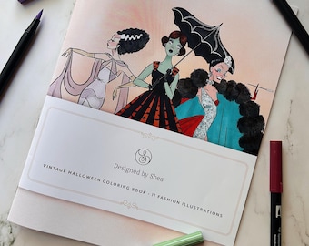 Spooky Fashionistas – Coloring Book
