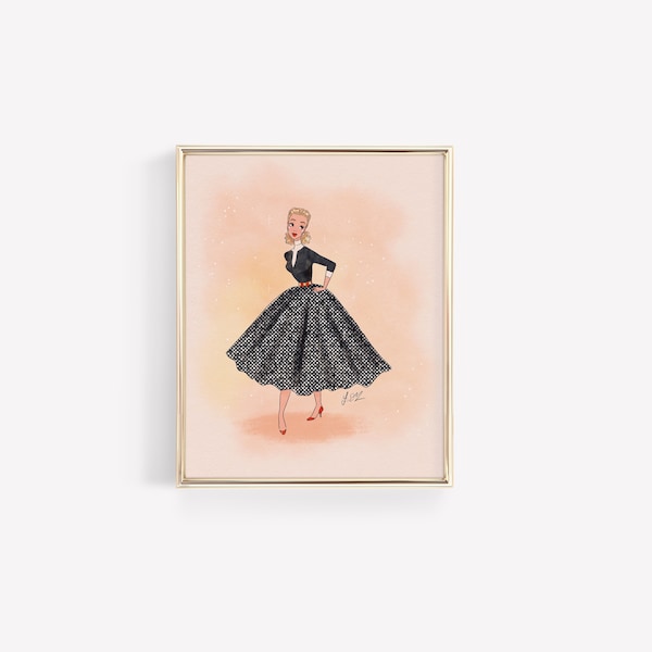 Lovely Judy • Musical • Broadway • Art • Vintage Style • Fashion Illustration • White Christmas • DesignedByShea