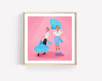 Lord Help the Mister • Musical • Broadway • Art • Vintage Style • Fashion Illustration • White Christmas • DesignedByShea