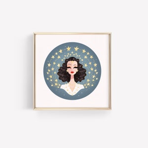 Hedy Lamarr • Mère du WiFi • Ziegfeld Girl • Hollywood • Musical • Vintage • Art • Fan Art • Illustration • Print • DesignedByShea