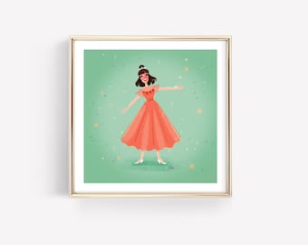 Jan – Art Poster • Designed by Shea • Broadway Art • Grease • Pink Ladies