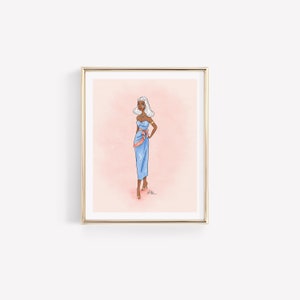 The Lost City • Vintage-Inspired Princess Art • Fashion Illustration • Gallery Wall