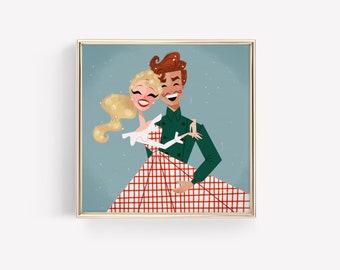 Adam et Milly • Seven Brides for Seven Brothers • Comédie musicale • Broadway • Art • Fan Art • Illustration • Impression • Conçu parShea