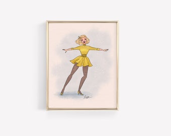 Judy in Chartreuse • Musical • Broadway • Art • Vintage Style • Fashion Illustration • White Christmas • DesignedByShea