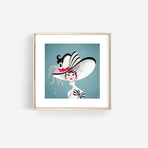 My Fair Lady • Audrey Hepburn • Eliza Doolittle • Musical • Broadway • Arte • Fan Art • Ilustración • Impresión • Diseñado por Shea