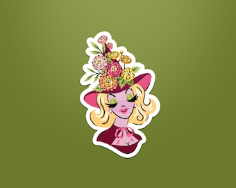 Garden Ghouls – Miss Ranunculus – Bubble-free stickers