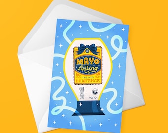 Mayo-Festing – Greeting Card • Punny Card • Designed by Shea