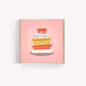 Vintage Pyrex • Designed By Shea • Illustration • Mid-Century • Retro Style • Retro Art