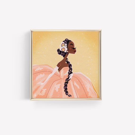 Black Princess • Fairytale Art • Magic • Vintage • Art • Illustration • Print • DesignedByShea