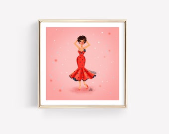 Rizzo 'grease' Fine Art Print  Stockard Channing, Red Prom Dress (4x6  Inch) - Etsy