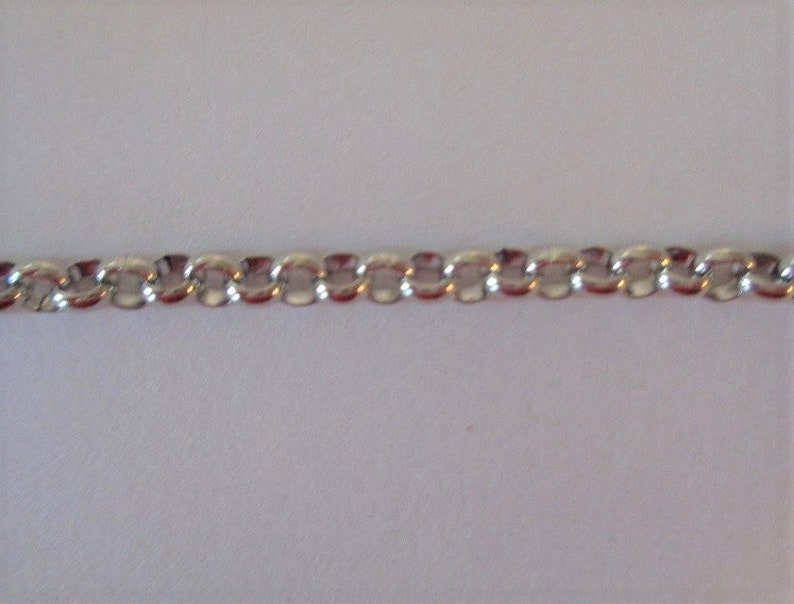 316 Stainless Steel 2mm Soldered Rolo Chains 36 inches Stainless Steel Color