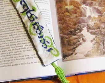 Elvish Cross Stitch Bookmarks