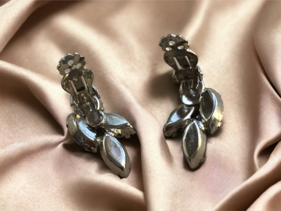 Vintage  Rhinestone and Aurora Borealis Earrings,… - image 3
