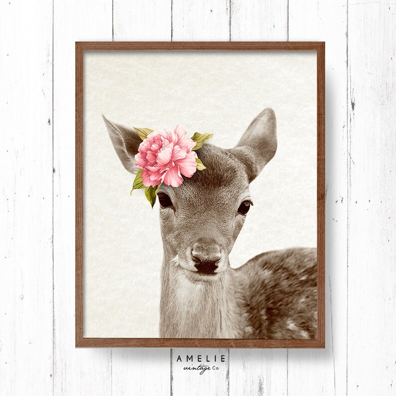 Woodlands Print Set Nursery Animal Wall Art Decor Prints Etsy