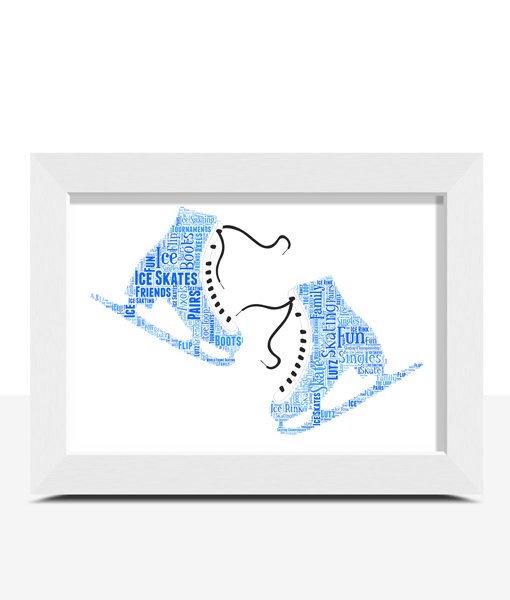 Personalised Ice Skating Word Art Cloud. Custom Ice Skater Etsy UK
