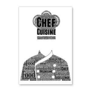 Gift for Chef Personalised Chef Word Art Print Gift Chef Hat and Apron ...