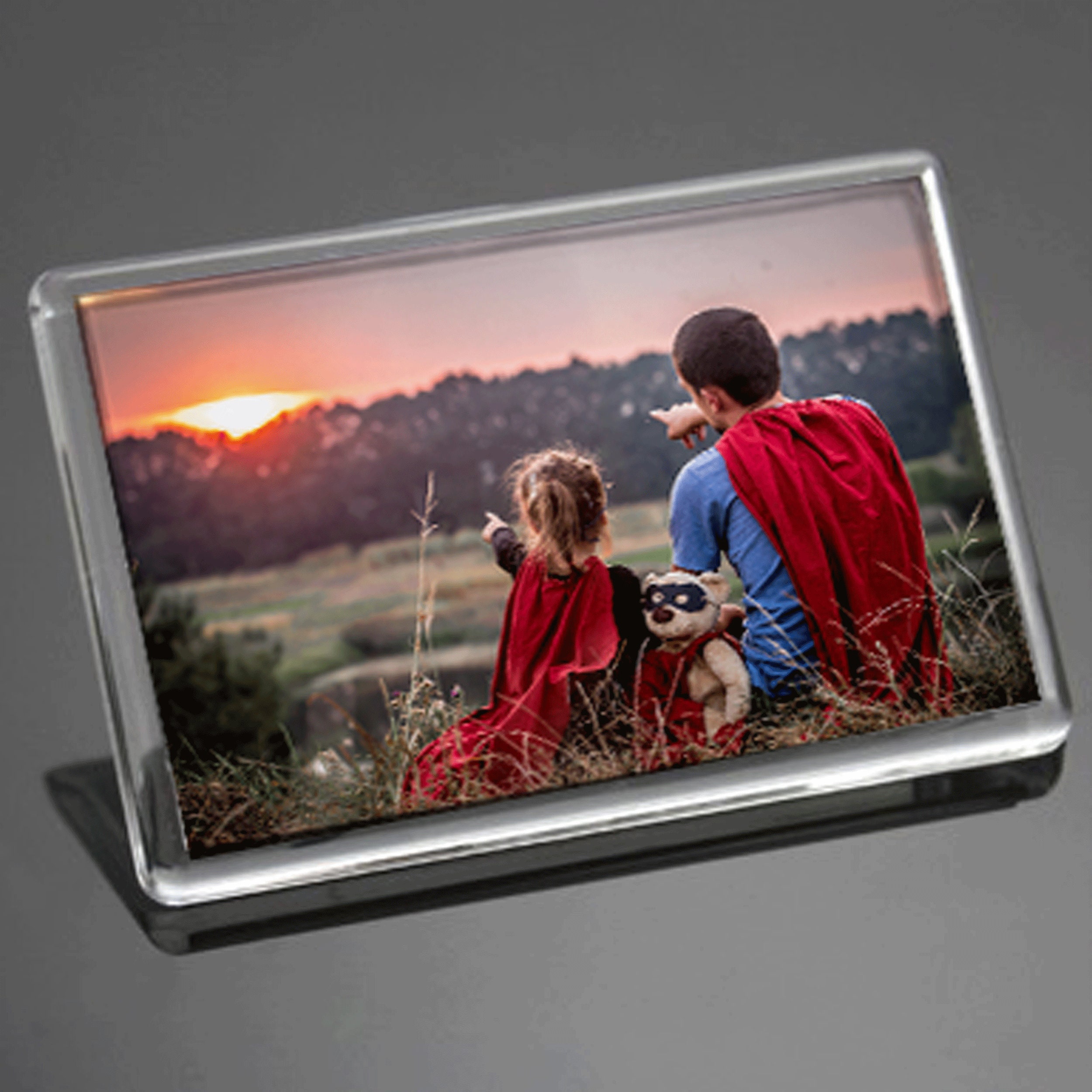 Foto Imán de nevera / imanes de fotos / Imagen de foto personalizada 90 mm  x 60 mm / Imán de nevera / imanes de imagen / regalo de foto familiar / imán  de perro -  España