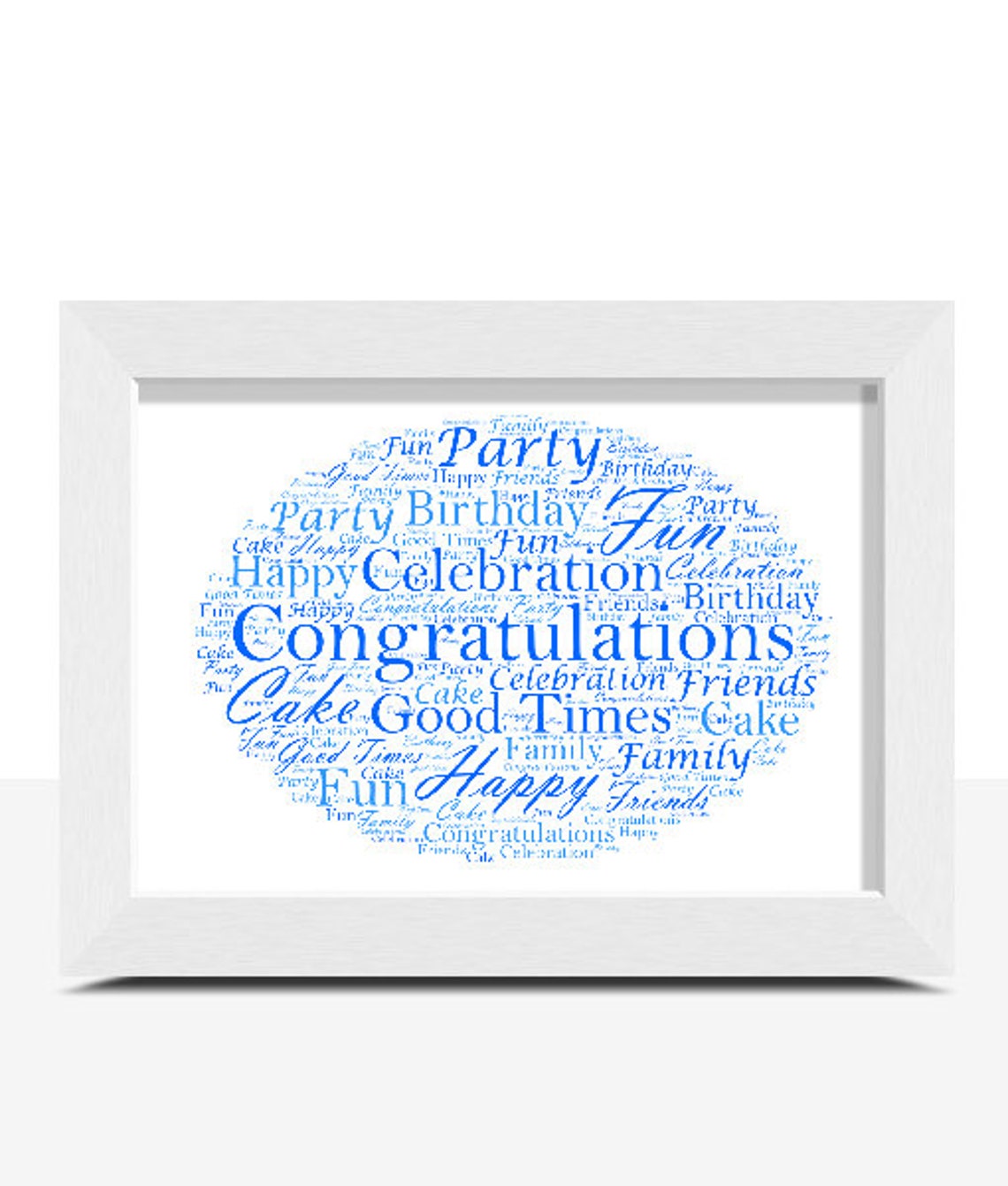 Word Cloud Oval Shape Word Art Perfect Gift Personalise With | Etsy UK