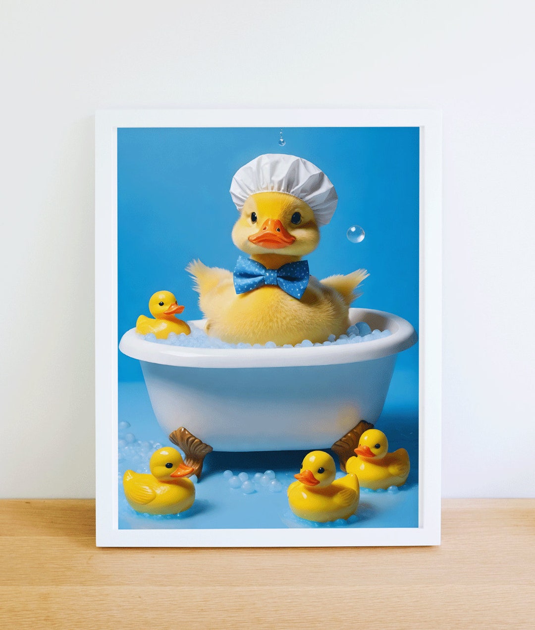 Bathroom Print Duck Funny Poster Funny Toilet Posters Duck in Bath - Etsy