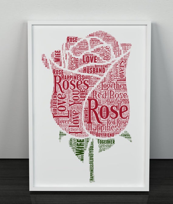 Flower Word Art Gift picture