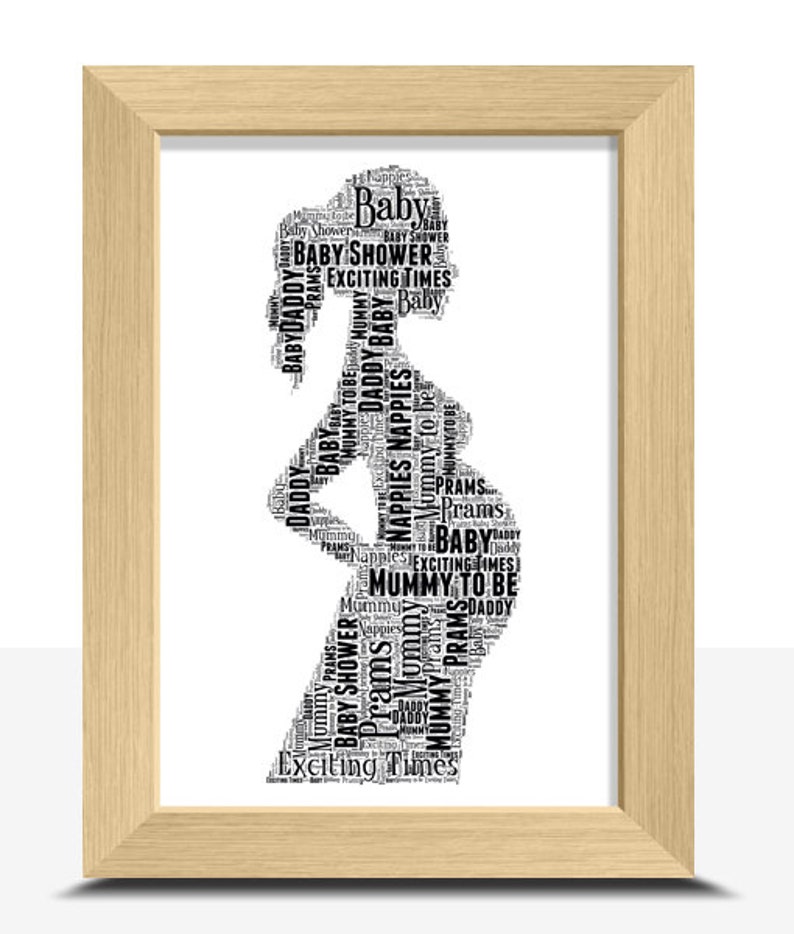 Personalised Mummy To Be Word Art Photo Frame Gift Mummy To Etsy UK