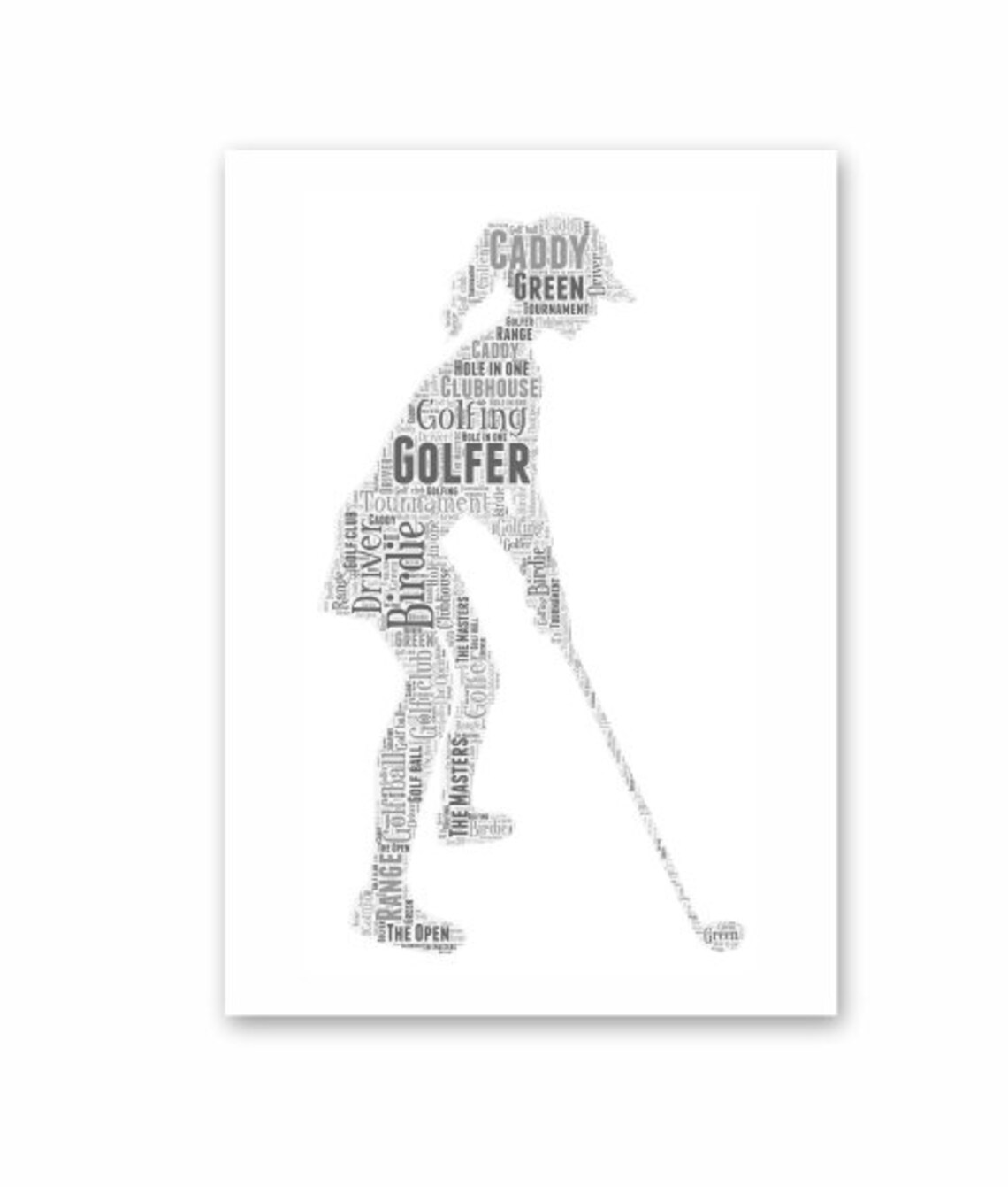 Golf Gifts for Women Golf Ladies Print Golf Gift for Her Etsy UK