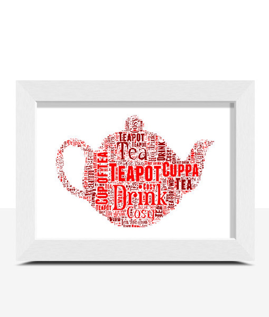 Personalised Teapot Word Art Tea Word Art Tea Cup of Tea Etsy
