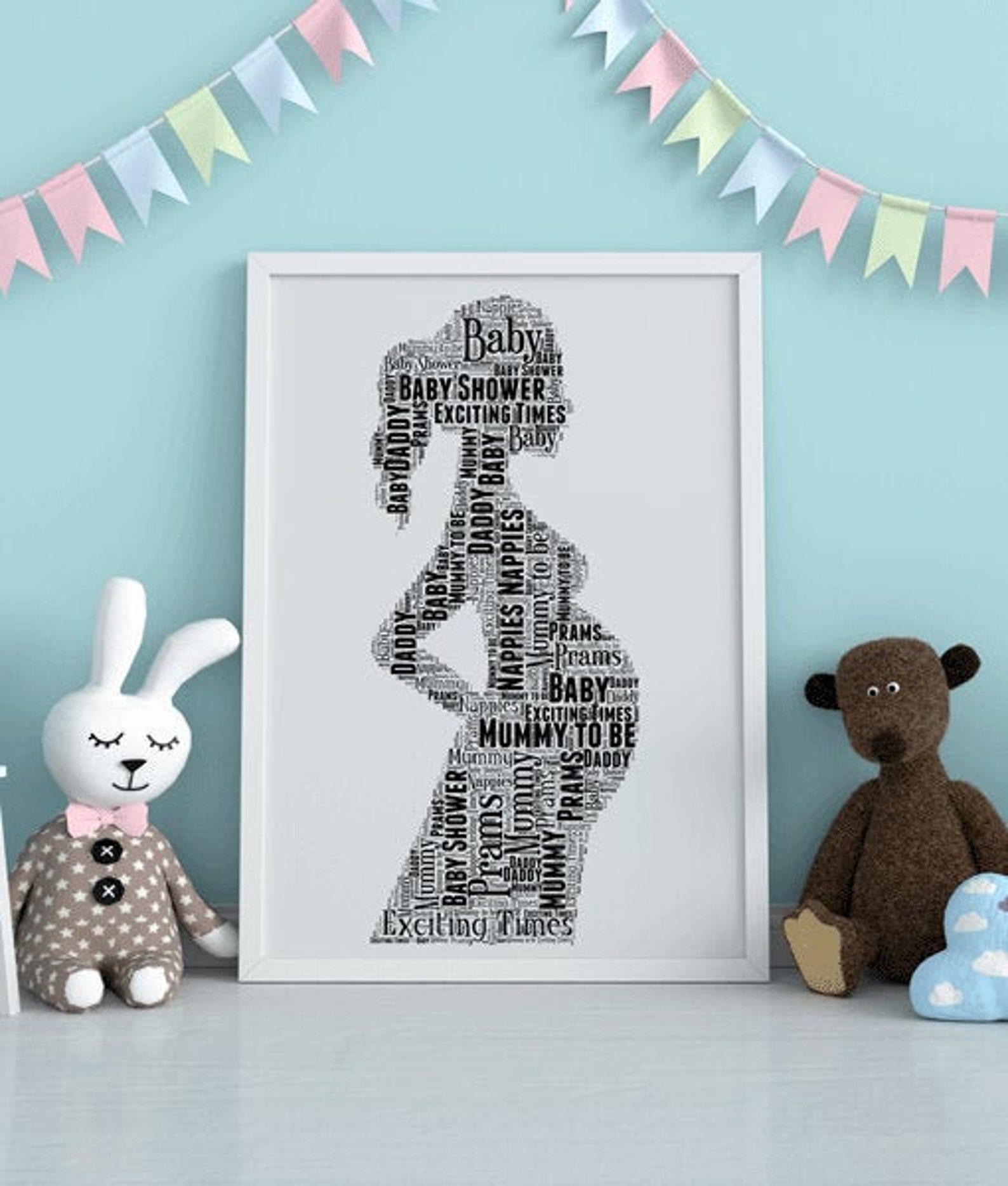 Personalised Mummy To Be Word Art Photo Frame Gift Mummy To Etsy Ireland