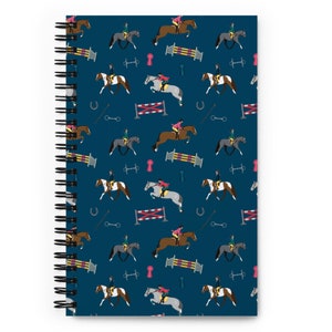Navy Hunter Jumper Pferde Spiralblock