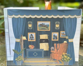 Build a Horse Show Stall – Printable Paper Craft for Kids | DIY Equestrian Activity