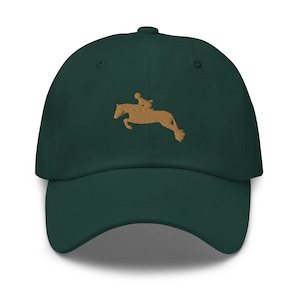 Embroidered Hunter Jumper Horse Dad Hat