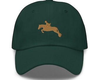 Embroidered Hunter Jumper Horse Dad Hat